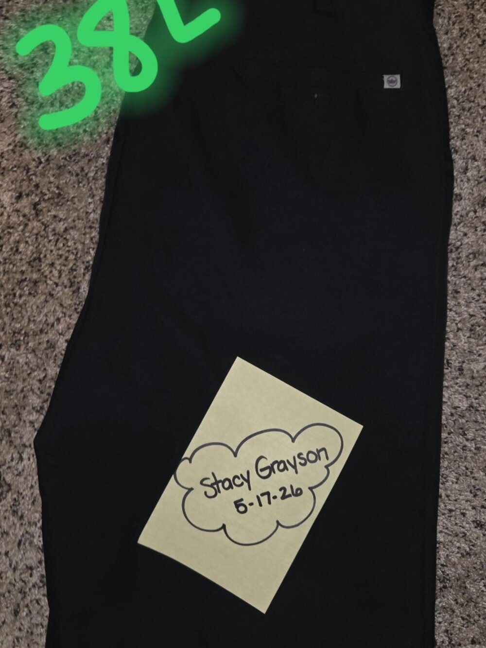 PETER MILLAR black performance golf shorts SIZE 38 LONG